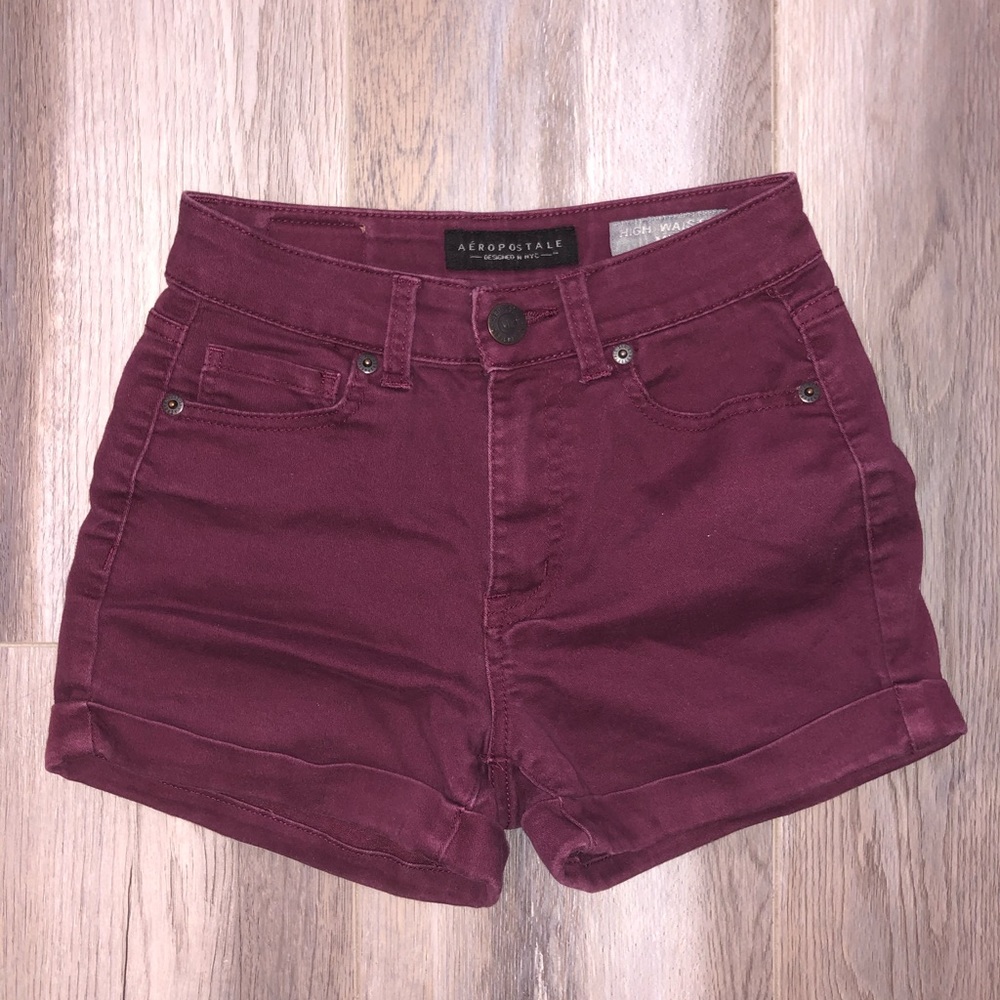 Aeropostale High Waisted Midi Shorts